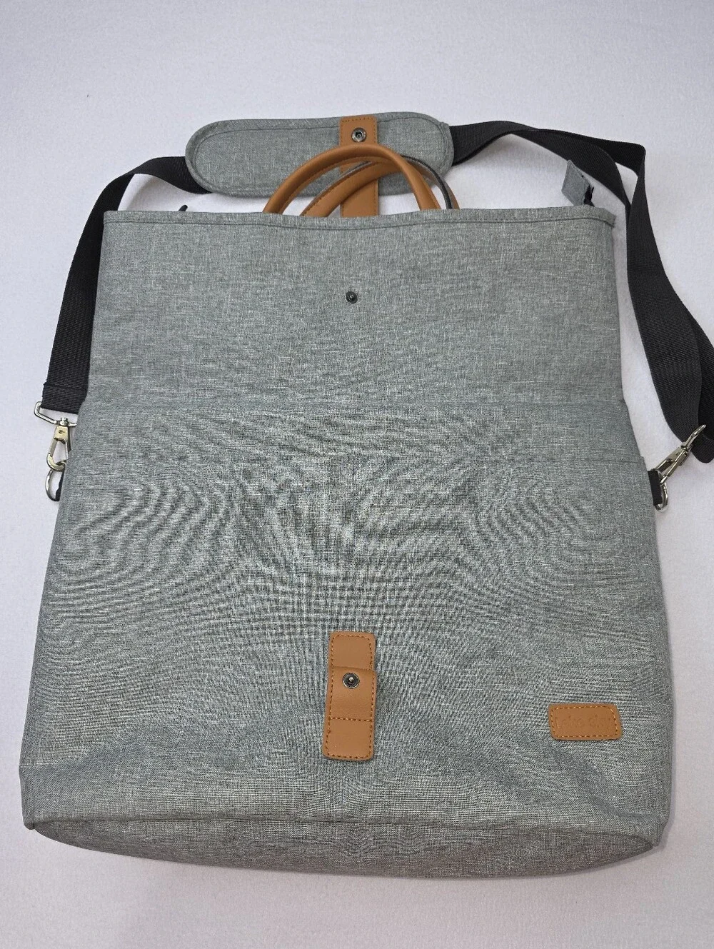 Lekesky Men's Laptop Briefcase Bag 15.6 Inch  Messanger Bag Gray Bin BM